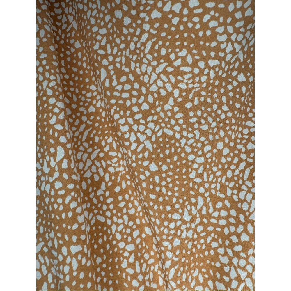 412. Entro Pebble Print Tiered Romper Tan White Size L - Picture 9 of 9